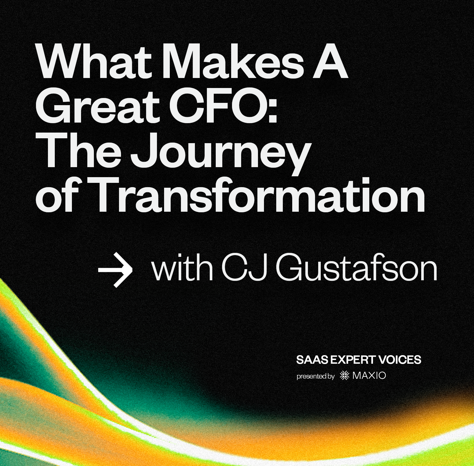 This week on the Expert Voices podcast, Randy Wootton, CEO of Maxio, speaks with CJ Gustafson, CFO, and writer behind Mostly Metrics, to discuss the CFO's transformation from a back-office statistician to a front-office strategist, the evolving landscape of SaaS, and the future of finance leadership. Randy and CJ discuss the qualities that distinguish outstanding CFOs, the integration of strategic planning with finance, and the powerful impact of technology on the CFO's role. Listen as CJ shares how CFOs are leveraging technology to streamline processes, enhance decision-making, and drive company performance while balancing risk in the dynamic SaaS sector.