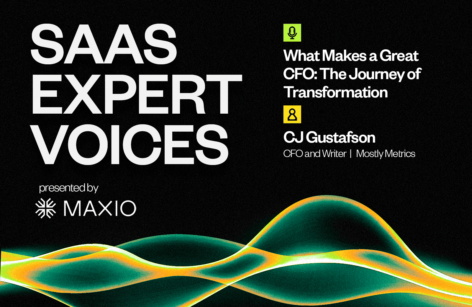 SaaS Expert Voices podcast with CJ Gustafson